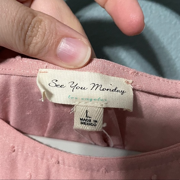 NEW See You Monday Pink Tie Strap Mini Dress - Picture 5 of 7